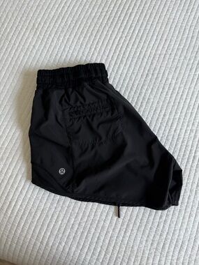 Lululemon Black Run Shorts with Back Pocket